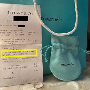 Authentic Tiffany & Co. Elsa Peretti Ruby Stack Ring! Size 5.